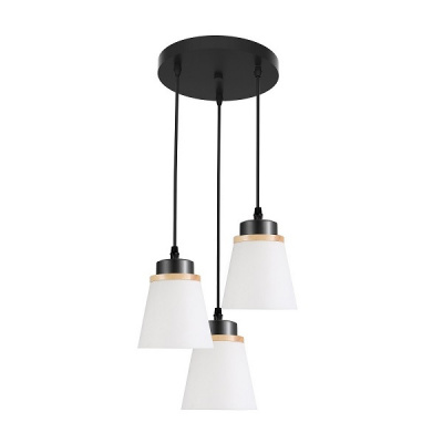 30136/3BK WT+WD 3хЕ27 плафон-пластик Светильник подвесной (1)