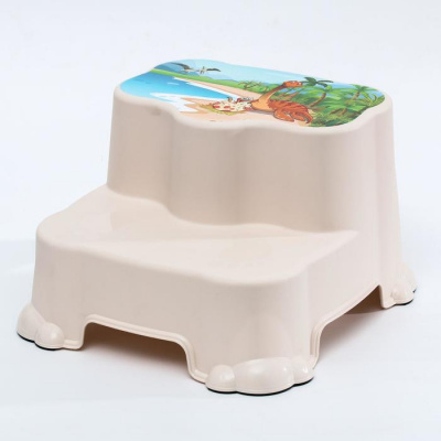 Табурет 2-х ступенчатый детский DDStyle молочный (1/12) (06104) @ДЯ