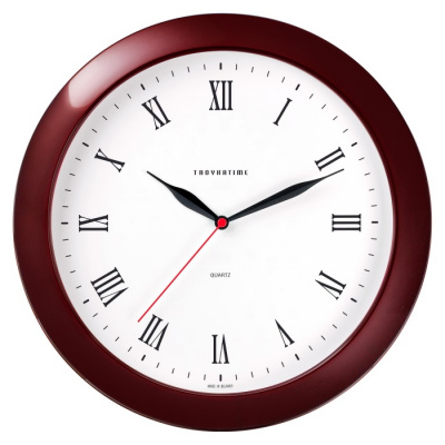11131115 бордовый D290мм Часы настенные TROYKATIME