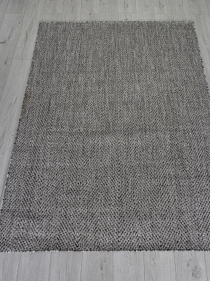 Ковер Циновка KAIR 1,0*2,0 прямой S156 DARK GRAY