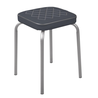 Табурет "HAUSHALT" мягкое квадратное сиденье (серый) НТ3/SL (1/10) 