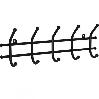 Вешалка настенная "Норма 5" черный (ЗМИ) ВН 24 Ч