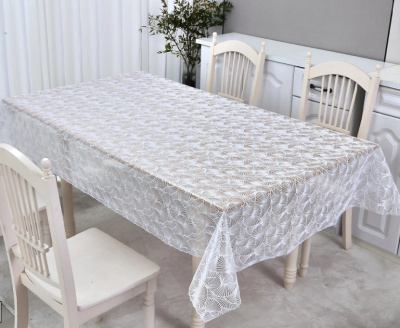 GW-21764 Клеенка ажурная без основы гладкая(1,37*20м) белый LS-W013