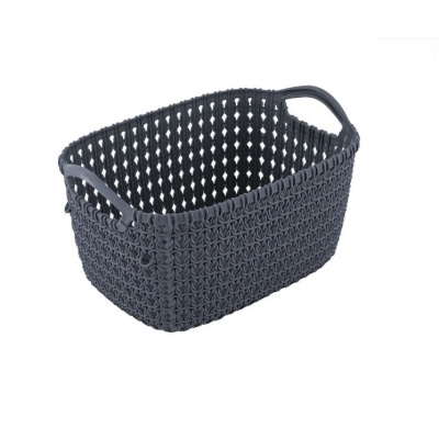 Корзина "Paola" 8л. (графит) Э-465 (24)