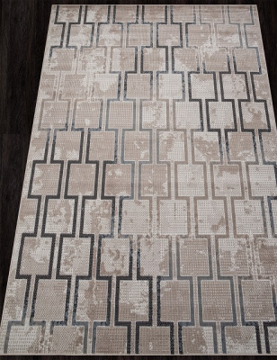 Ковер SIERRA 0,8*1,5 прямой F353 BEIGE-BLUE