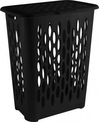 Корзина для белья Keeplex Black с откидной крышкой 37л 42,2х29х51,5см KL180111621 (4)