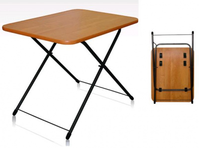 Стол туриста складной с регулировкой высоты (ЛДСП) 750х500мм ТСТ