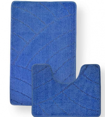 Коврик BENGAL One Color 2шт (60*100) голубой (blue) CLT201825