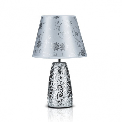 201L-8 Sliver+Sliver абажур Н40см Лампа настольная (1) 
