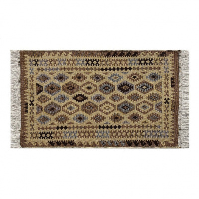 Коврик KILIM 1шт (60*120) хлопковый с бахромой UK1671 коричнево-бежевый