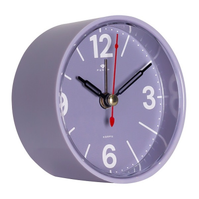 Будильник B7-020 D8см корпус сиреневый "Классика" Рубин