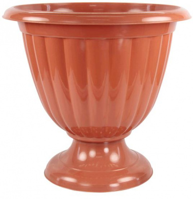 Вазон "Жасмин" 18л (коричневый) М1558 (1/10)