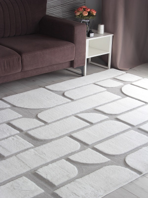 Ковер RABBIT CARVING 1,2*1,8 прямой PX4001 CREAM / GREY