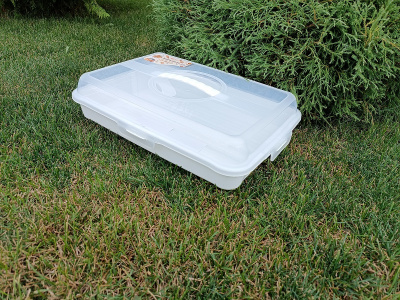 Контейнер для выпечки прямоугольный (белый) Э-608 (12) Контейнер для выпечки прямоугольный (белый) Э-608 (12)