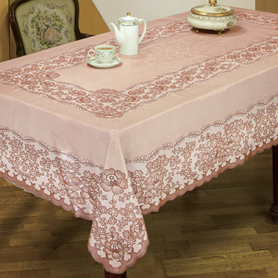 Скатерть ПВХ EMBOSSED 137x180см бежевый арт.С627 (12/36) 