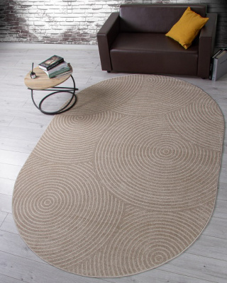 Ковер DIOS 1,6*2,3 овал F410 LIGHT BEIGE