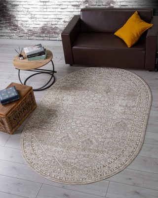 Ковер NOVA 0,8*1,5 овал 04293A BEIGE / CREAM
