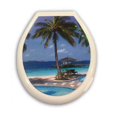 Сиденье для унитаза Prima Vera "КЛАССИК" с рис. Пляж (10)
