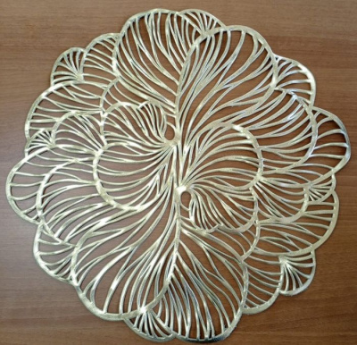 Салфетки Monica D38см Iv6A2151-gold (золото) 12 шт/уп (12)