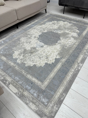 Ковер AMALFI 0,8*1,5 прямой A5000A - CREAM / L.GREY