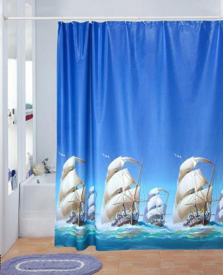 Штора для ванны ПВХ AQUA-PRIME AQP.07.003D1 180х180см (Тайвань)