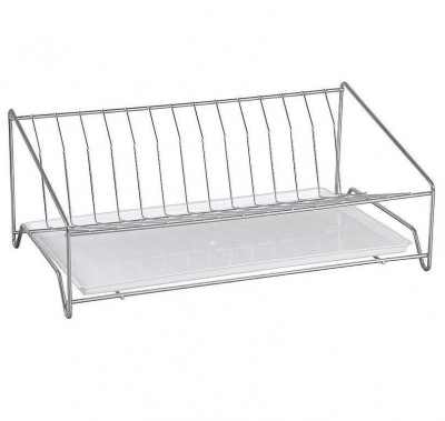 Сушка д/посуды настольная наклонная цинк, с поддоном  (тнп-5.1) (2!!!) 