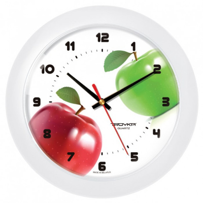 51510533 белый D305мм Часы настенные TROYKATIME