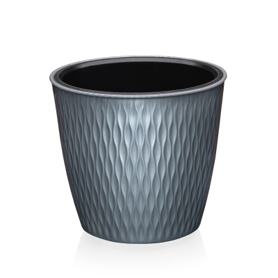 Кашпо "Kerama" 4,6л графит Э-496 (24)