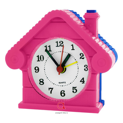 Будильник La Minor 8012-2 синий-розовый 90x40x85мм