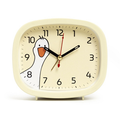 Будильник B5-020 12х10см корпус желтый "Гусь" Рубин