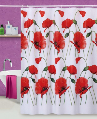 Штора для ванны ПВХ AQUA-PRIME AQP.07.020D1 180х180см (Тайвань)