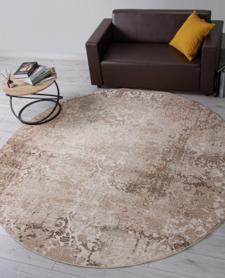 Ковер ARMINA 1,6*1,6 круглый 03708A BROWN / BROWN