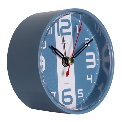Будильник B7-021 D8см корпус синий "Классика" Рубин