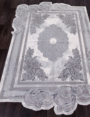 Ковер SAFIR 1,56*2,3 прямой 00856G GREY/ GREY