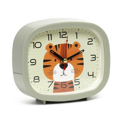 Будильник B5-017 12х10см корпус оливковый "Тигренок" Рубин