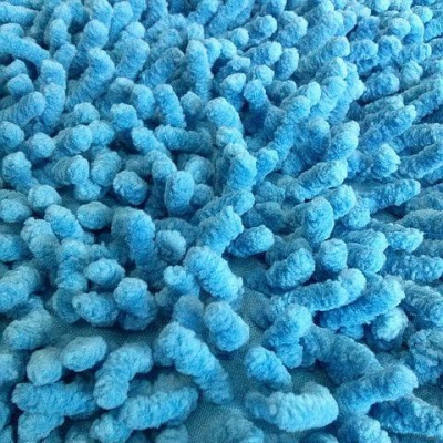 Коврик "Макароны" U-type 50*50 (голубой)