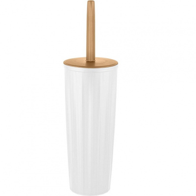 Комплект WC (ерш+подставка) Wood высокий с крышкой SC341211624 (20)