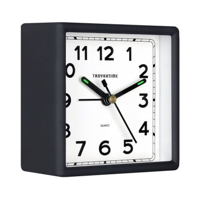 Будильник БЭМ-08.00814 95х95мм черный TROYKATIME