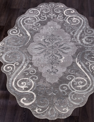 Ковер SAFIR 0,78*1,5 прямой 00858G GRAY/GRAY