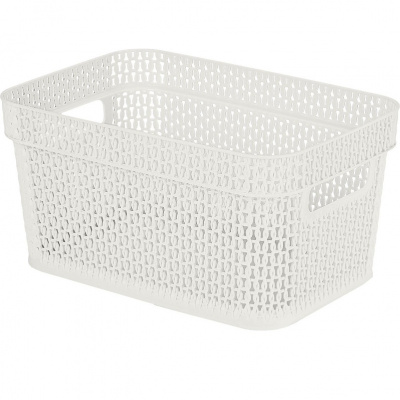 Корзина для хранения Keeplex Ajur с ручками 5л 27,1х18,3х13,7см белое облако KL411210048  (12)