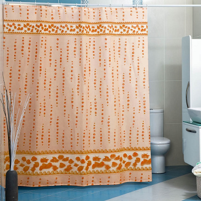 Штора для ванны MIRANDA DROPS (бежевый) 180*200см