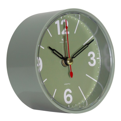 Будильник B7-019 D8см корпус оливковый "Классика" Рубин