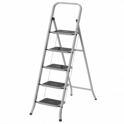 Стремянка "CLASS PLUS" стальная, 2 широкие ступени