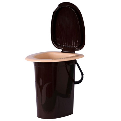 Ведро-туалет 17л. "Рост " коричневый  Р010 (10)