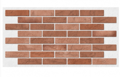 Панель ПВХ листовая 0,3мм Кирпич Терракотовый 0,960*0,498