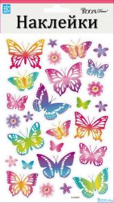 5206 CLA  Декоративная наклейка "Радужные бабочки - мини"