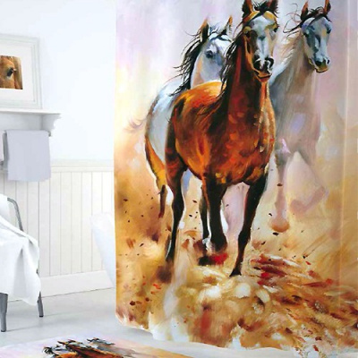Штора для ванны Tropikhome Digital Printed HORSES 180х200см