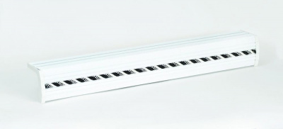 Карниз алюм. КД-136 ЕВРО 3,0м Кожа белая (2)