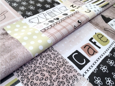 GW-21406 Клеенка "PRINT" на тканевой основе 1,37м*20м (20) (ST2229-2)