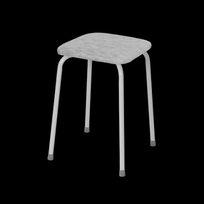 Табурет "Пенек легкий -184" (46х46х47см) серый (ЗМИ) Т 271 С (4)